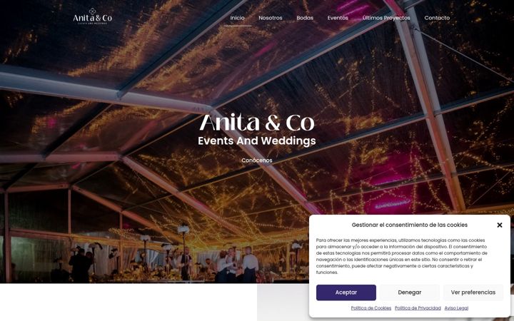 Screenshot of anitawedding.es