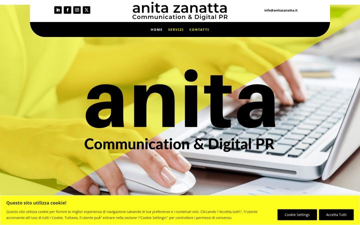 Екранна снимка на anitazanatta.it