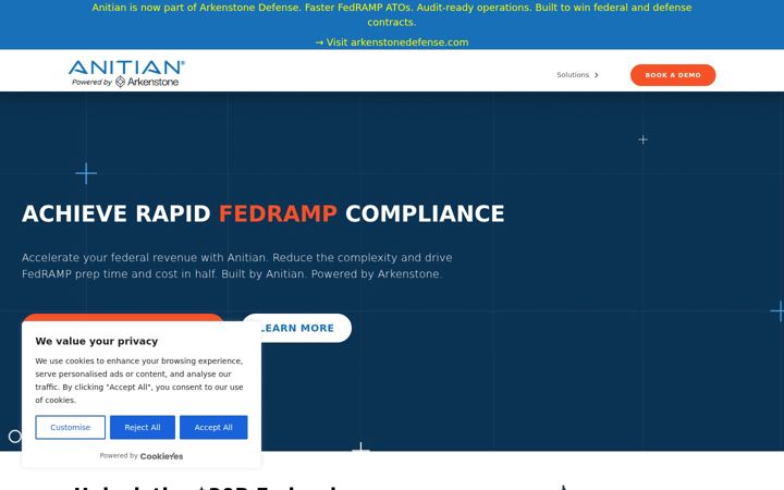 Screenshot of anitian.com