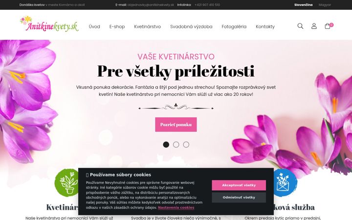 Screenshot of anitkinekvety.sk