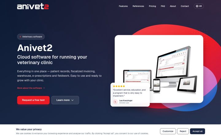 Screenshot of anivet2.com