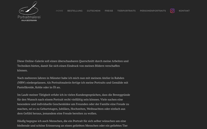 Screenshot of anja-beermann.de