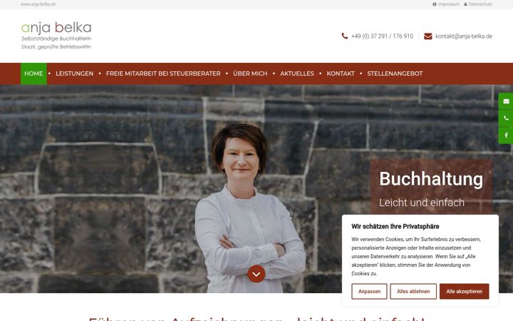 Screenshot of anja-belka.de