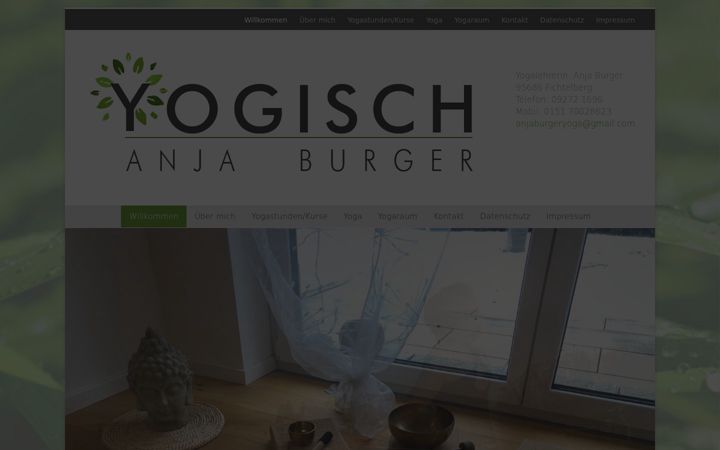 Екранна снимка на anja-burger.de