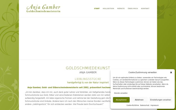 Screenshot of anja-gamber.de