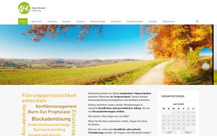 Screenshot of anja-hampel-coaching.de