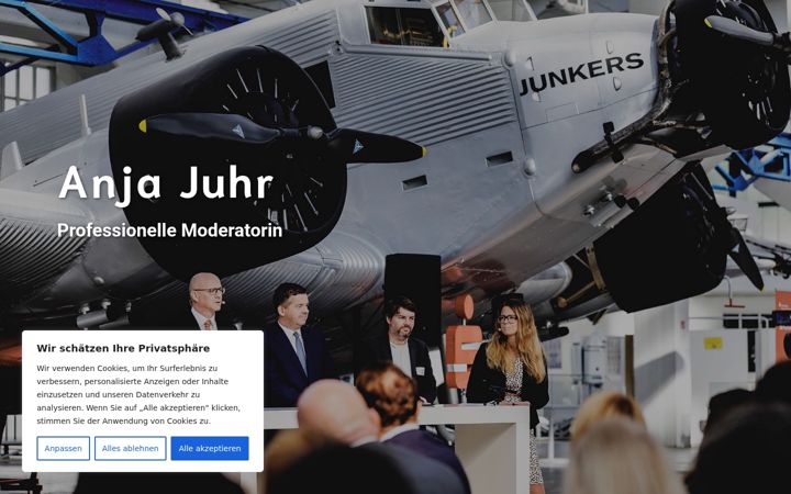 Screenshot of anja-juhr.de