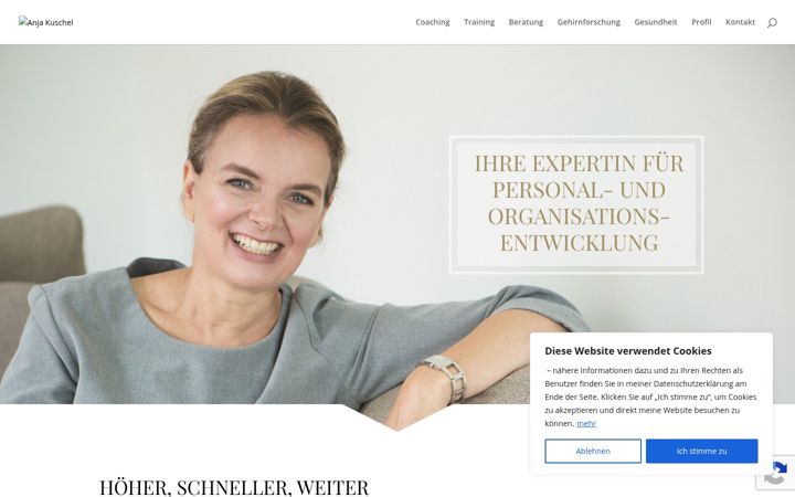 Screenshot of anja-kuschel.de