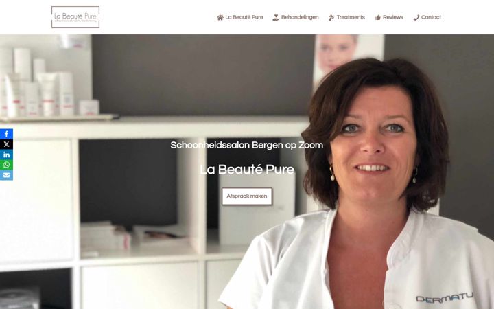 Captură de ecran a anja-labeautepure.nl