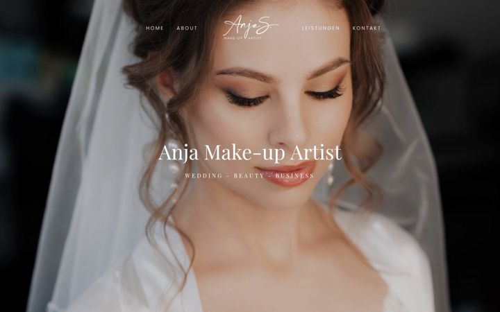 Екранна снимка на anja-makeupartist.de