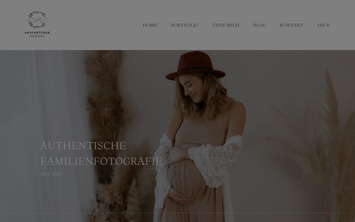 Screenshot of anja-metzner-fotografie.de