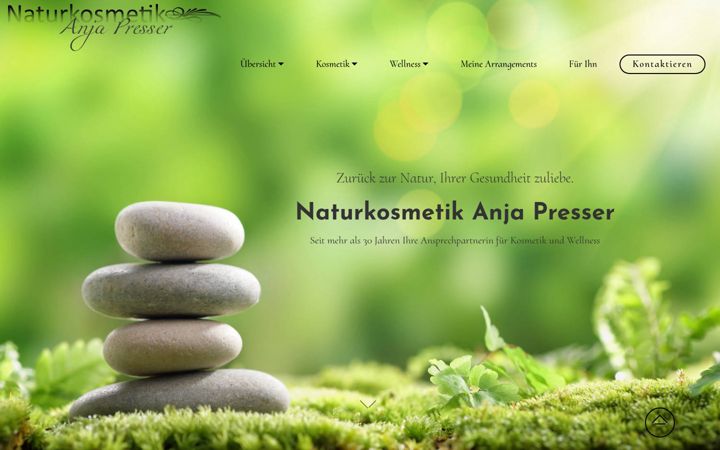 Screenshot of anja-presser.de