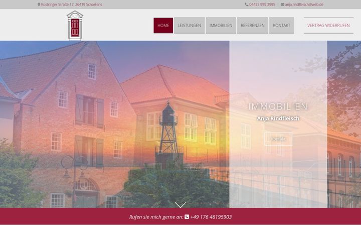 Екранна снимка на anja-rindfleisch-immobilien.de
