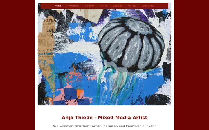 Екранна снимка на anja-thiede.de