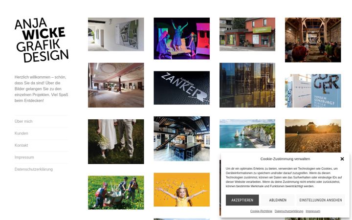 Screenshot di anja-wicke.com