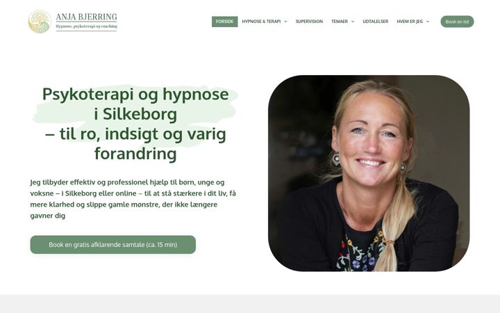Screenshot of anjabjerring.dk