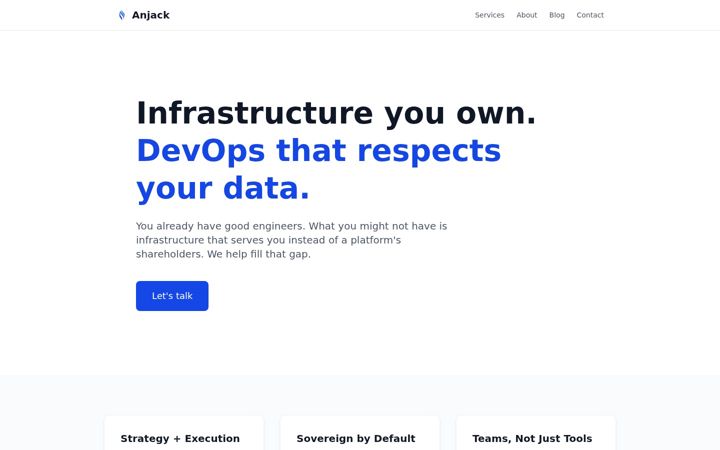 Screenshot of anjack.io