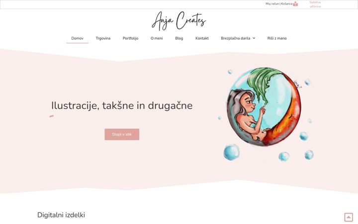 Screenshot di anjacreates.com