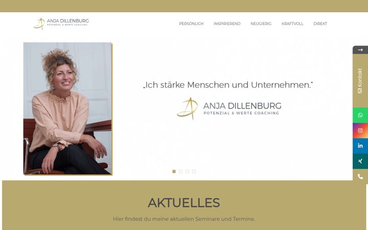 Screenshot di anjadillenburg.com