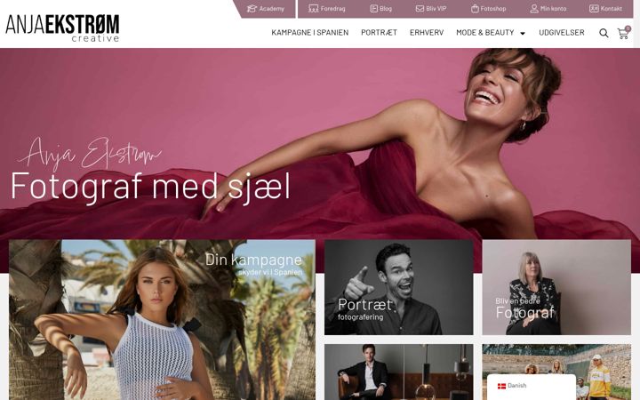 Skärmbild av anjaekstroem.dk