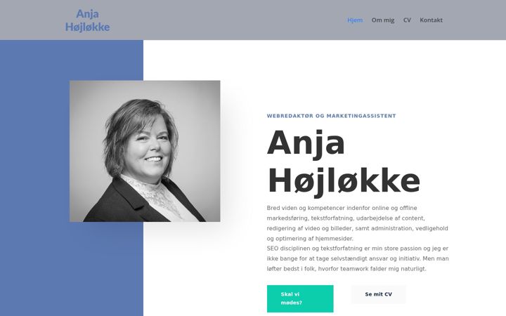 Screenshot of anjahojlokke.dk