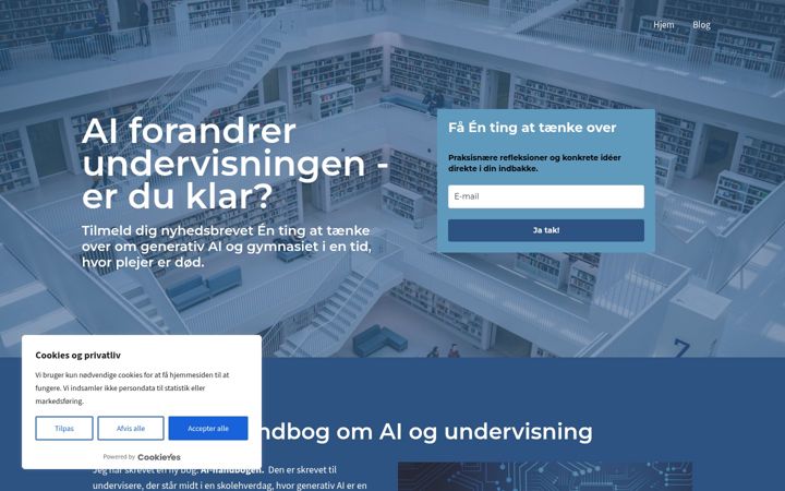 Screenshot of anjaleaolsen.dk