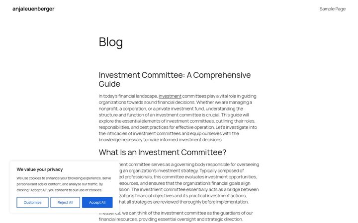 Screenshot of anjaleuenberger.com