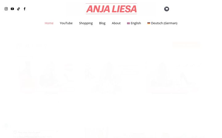 Snímek obrazovky anjaliesa.com