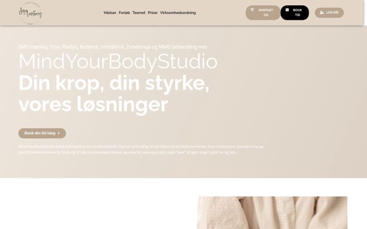 Screenshot of anjalindberg.dk
