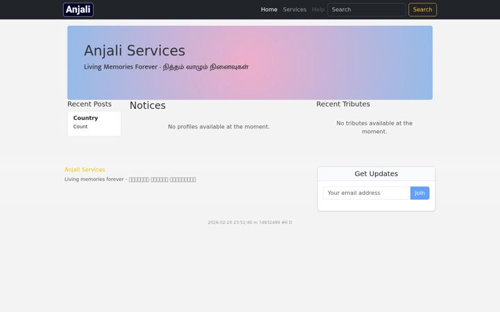 Screenshot of anjaliservices.com