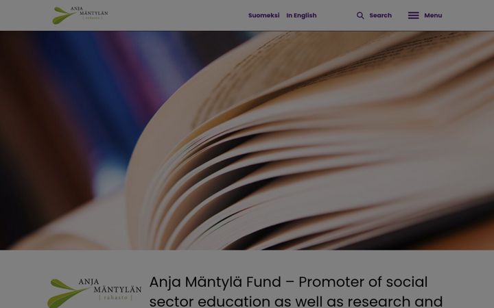 Screenshot of anjamantylanrahasto.fi