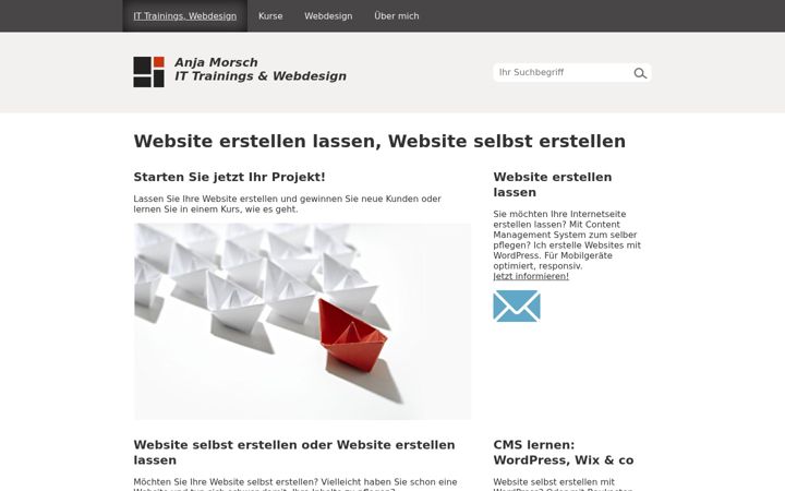 Screenshot of anjamorsch.de