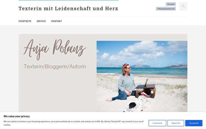 Screenshot of anjapolanz.de