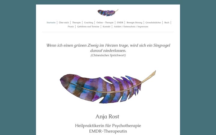 Screenshot of anjarost.de