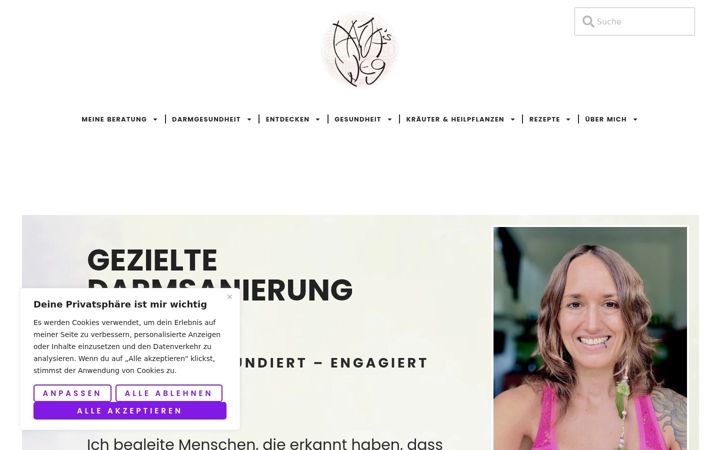 Screenshot of anjas-weg.com
