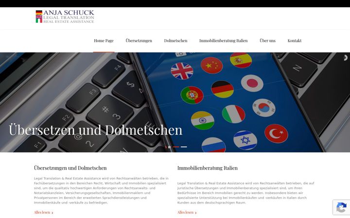 Screenshot of anjaschuck.com
