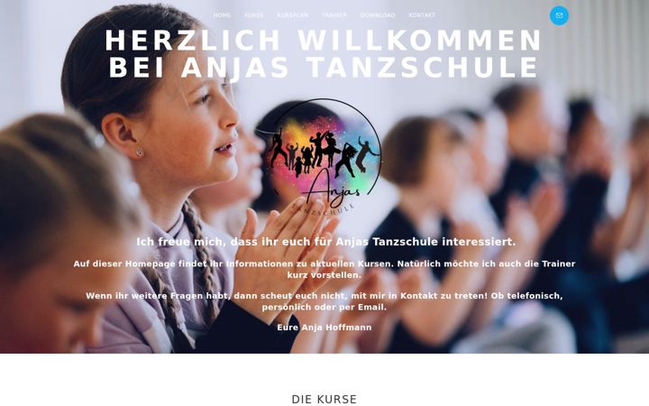 Képernyőkép: anjastanzschule.de
