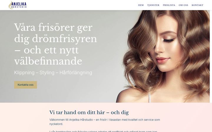 Screenshot of anjelika.se