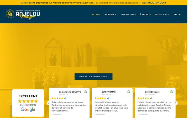 Screenshot von anjeloudesign.com