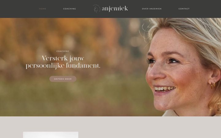 Screenshot of anjemiek.nl