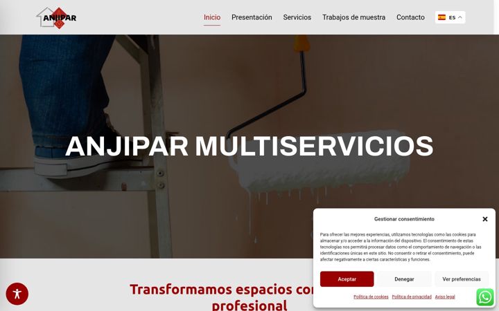 Screenshot von anjiparmultiservicios.com