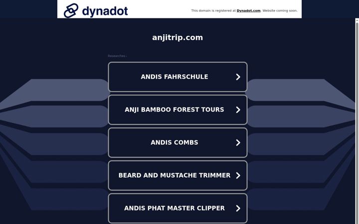 Screenshot von anjitrip.com