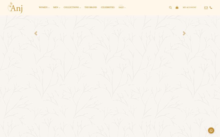 Screenshot of anjkreations.com