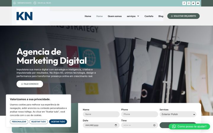 Screenshot von anjos60.com