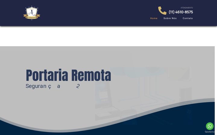 Screenshot of anjosportariaeservicos.com.br