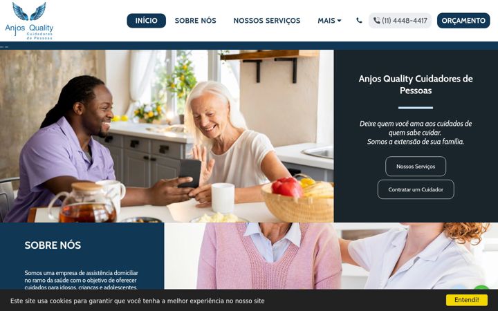 Screenshot of anjosqualitycuidadores.com.br