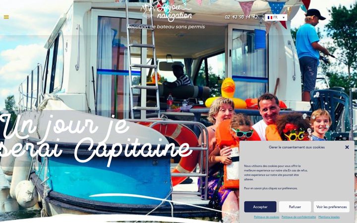 Screenshot of anjou-navigation.fr