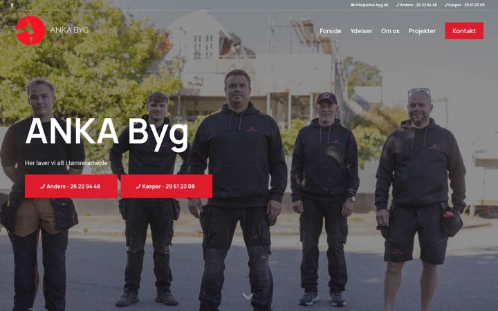 Screenshot of anka-byg.dk