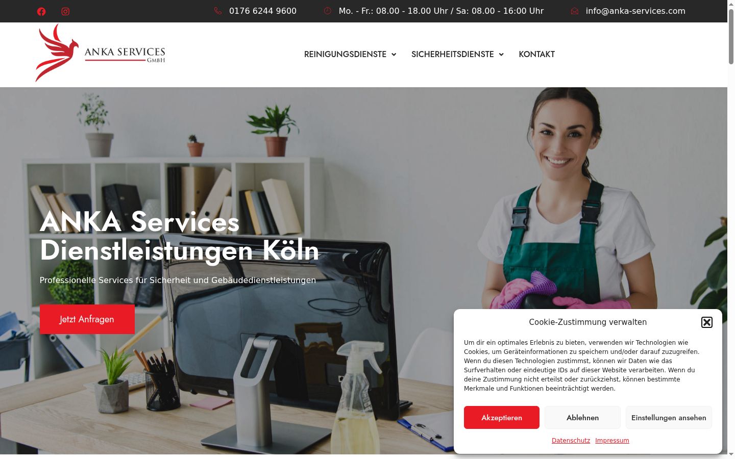 Screenshot tal-banner tal-kunsens muri qabel kwalunkwe interazzjoni