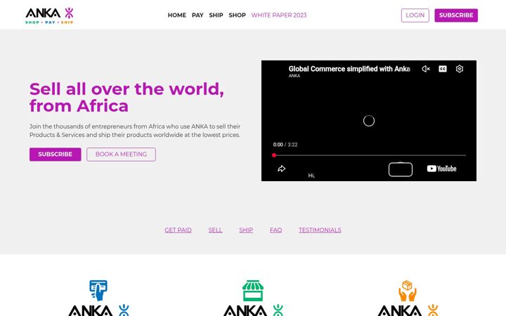 Screenshot of anka.africa